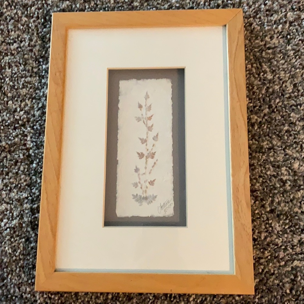 Pressed Flowers Framed Art - Vintage